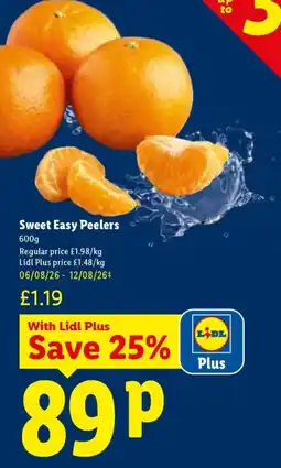 Lidl Sweet Easy Peelers offer