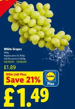 Lidl White Grapes offer