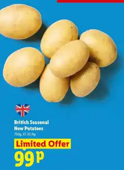 Lidl British Seasonal New Potatoes offer