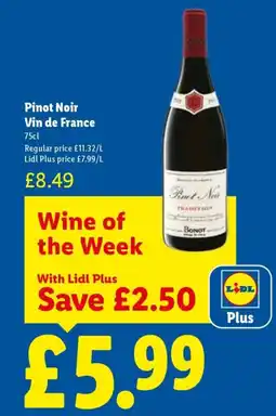 Lidl Pinot Noir offer