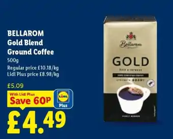 Lidl Bellarom gold blend ground coffee offer