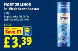 Lidl Lenor In-Wash Scent Booster offer