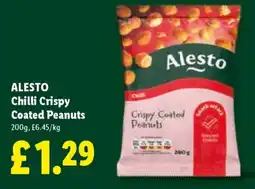 Lidl Alesto chilli crispy coated peanuts offer