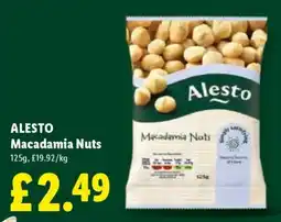 Lidl Alesto Macadamia Nuts offer
