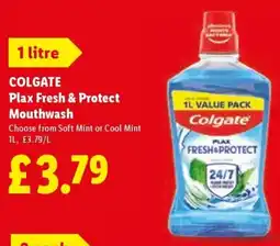 Lidl Colgate plax fresh & protect mouthwash offer