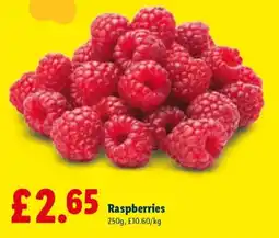 Lidl Raspberries offer