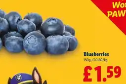 Lidl Blueberries offer