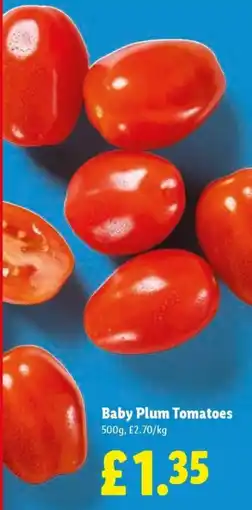 Lidl Baby Plum Tomatoes offer