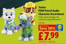 Lidl Tonies PAW Patrol Audio Character Assortment offer