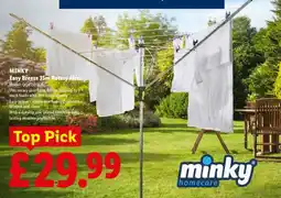 Lidl Minky easy breeze 35m rotary airer offer