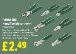 Lidl Parkside hand tool assortment offer