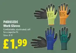Lidl Parkside work gloves offer