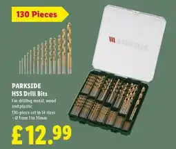 Lidl Parkside Hss Drill Bits offer