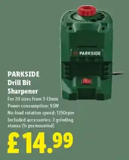 Lidl Parkside drill bit sharpener offer