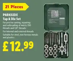 Lidl Parkside tap & die set offer