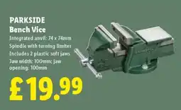 Lidl Parkside bench vice offer