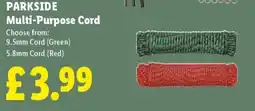 Lidl Parkside multi-purpose cord offer