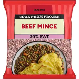 Iceland Iceland Beef Mince 20% Fat 600g offer