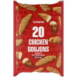 Iceland Iceland 20 (Approx.) Chicken Goujons 320g offer