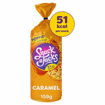 Asda Snack A Jack Caramel Flavour Jumbo Rice Cakes offer