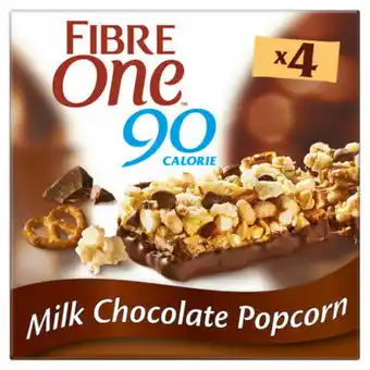 Asda Fibre One 90 Calorie Milk Chocolate Popcorn Bars 4 Pack offer