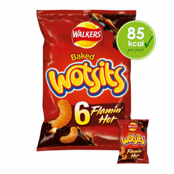 Asda Walkers Wotsits Flamin' Hot Multipack Crisps offer