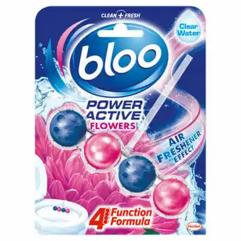 Asda Bloo Power Active Flowers Toilet Rim Block offer