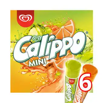 Asda Wall's Calippo Mini 6 Orange & Lemon-Lime Ice Lollies offer
