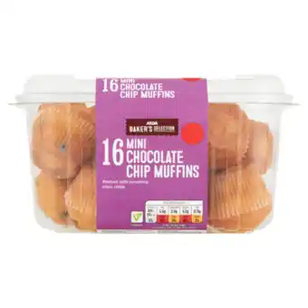 Asda ASDA Baker's Selection Mini Chocolate Chip Muffins offer