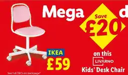 Lidl Kids' Desk Chair offer