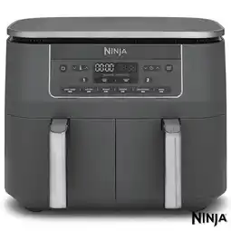 Costco Ninja DZ300UK 6-in-1 Dual Zone Air Fryer in Gun Metal Grey offer