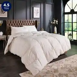 Costco Snuggledown Retreat Hungarian Goose Down 4.5 Tog Duvet in 3 Sizes offer