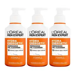 Costco L'Oréal Paris Men Expert Hydra Energetic Energising Gel Cleanser 3 x 260ml offer