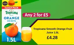 Asda Tropicana Smooth Orange Fruit Juice offer