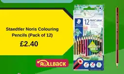 Asda Staedtler Noris Colouring Pencils offer