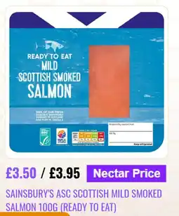 Sainsbury's Sainsbury's asc scottish mild smoked salmon offer