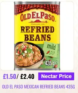 Sainsbury's Old el paso mexican refried beans offer