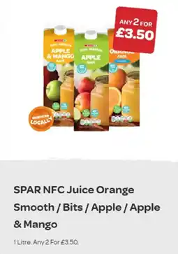 Spar SPAR NFC Juice Orange Smooth/ Bits/ Apple/ Apple & Mango offer