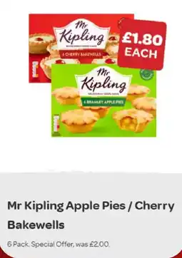 Spar Mr Kipling apple pies / cherry bakewells offer