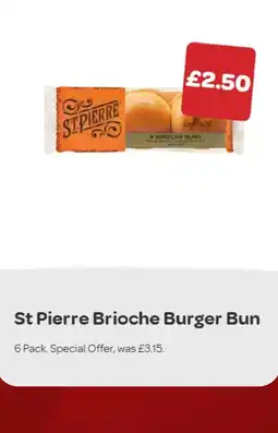 Spar St Pierre brioche burger bun offer