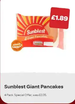 Spar Sunblest giant pancakes offer