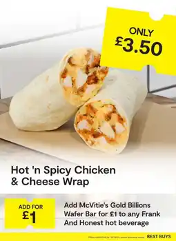 SuperValu Hot 'n Spicy Chicken & Cheese Wrap offer