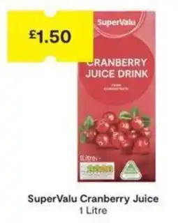 SuperValu SuperValu cranberry juice drink offer