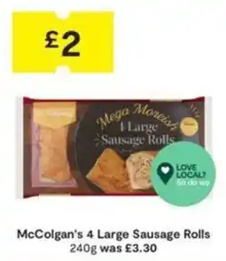 SuperValu McColgan's 4 Large Sausage Rolls offer
