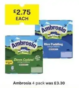 SuperValu Ambrosia rice pudding offer
