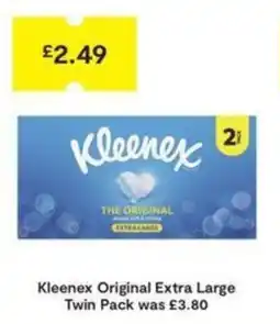 SuperValu Kleenex original extra large twin pack offer