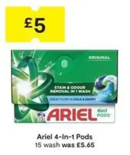 SuperValu Ariel 4-in-1 pods offer