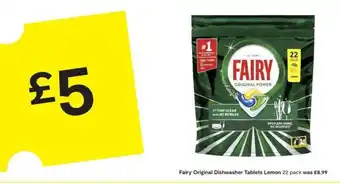 Fairy Original Dishwasher Tablets Lemon