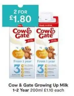 SuperValu Cow & Gate Growing Up Milk offer