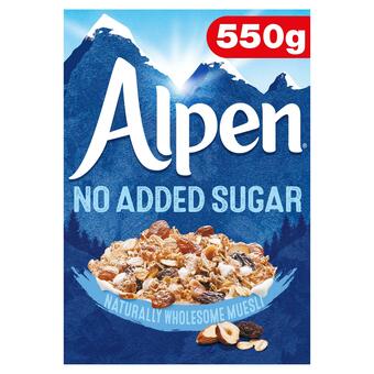 Sainsbury's Alpen Muesli No Added Sugar 550g offer